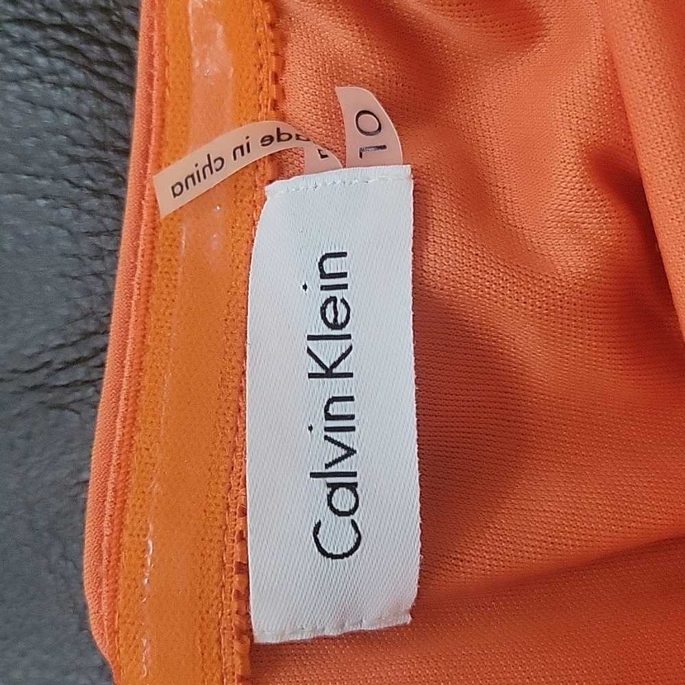 Calvin Klein Orange Halter Sundress - Picture 2 of 2